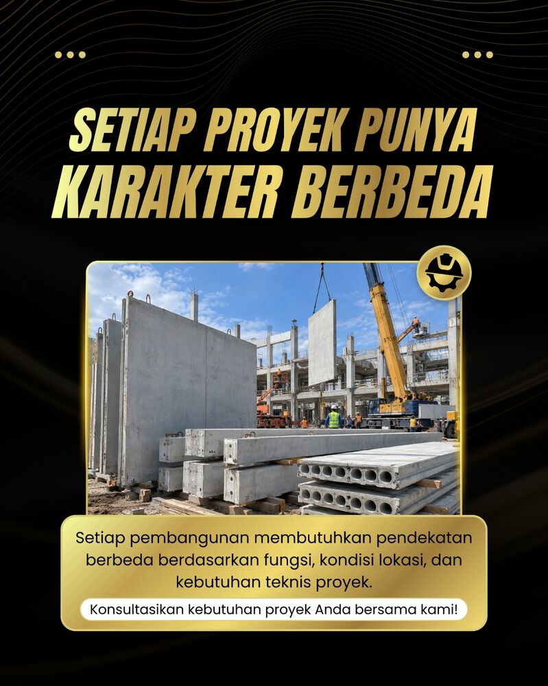 Setiap proyek punya karakter berbeda